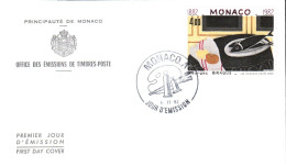 MONACO  FDC 1982 PEINTURE DE GEORGES BRAQUE - FDC