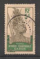 GABON - 1910-18 - N°YT. 52 - Guerrier 5c Vert - Oblitéré / Used - Used Stamps