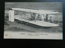 SPORTS AVIATION             LE BIPLAN DE WILBUR WRIGHT EST AMENE SUR LE TERRAIN - Aviatori