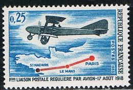 FRANCE : N° 1565 ** (1ère Liaison Postale Régulière Par Avion) - PRIX FIXE - - Ungebraucht