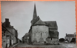 CARTE CHANNAY SUR LATHAN - 37 - PLACE DE L' EGLISE - NOIR ET BLANC -SCAN RECTO/VERSO - 9 - Autres & Non Classés