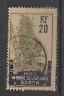 GABON - 1910-18 - N°YT. 55a - Guerrier 20c Gris-olive - Oblitéré / Used - Used Stamps