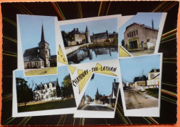 CARTE CHANNAY SUR LATHAN - 37 - MULTIVUE COULEUR -SCAN RECTO/VERSO - 9 - Andere & Zonder Classificatie