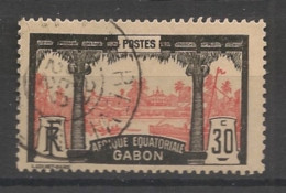 GABON - 1910-18 - N°YT. 57 - Libreville 30c Gris Et Rouge - Oblitéré / Used - Used Stamps