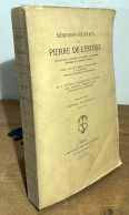 L'ESTOILE Pierre De - MEMOIRES-JOURNAUX DE PIERRE DE L'ESTOILE - TOME SEPTIEME . JOURNAL DE - 1801-1900