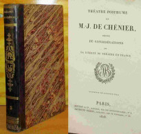 CHENIER  Marie-Joseph De - THEATRE POSTHUME - 1801-1900