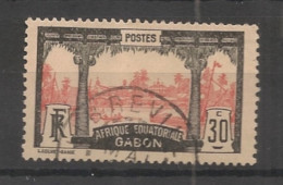 GABON - 1910-18 - N°YT. 57 - Libreville 30c Gris Et Rouge - Oblitéré / Used - Usados