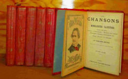 COLLECTIF - LES CHANSONS ET MONOLOGUES ILLUSTRES - 9 VOLUMES - 1901-1940