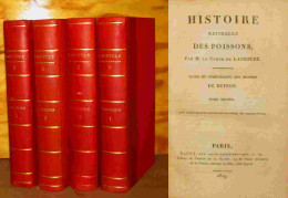LACEPEDE Etienne De - HISTOIRE NATURELLE DES POISSONS - SUITE ET COMPLEMENT DES OEUVRES DE - 1801-1900