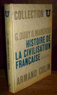 DUBY Georges - MANDROU Robert - HISTOIRE DE LA CIVILISATION FRANCAISE - TOME II - XVII° - XX° SIECLE - Autres & Non Classés