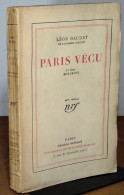 DAUDET Leon - PARIS VECU - 1ERE SERIE - RIVE DROITE - 1901-1940