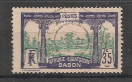 GABON - 1910-18 - N°YT. 58 - Libreville 35c Violet Et Vert - Oblitéré / Used - Gebraucht