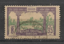 GABON - 1910-18 - N°YT. 58 - Libreville 35c Violet Et Vert - Oblitéré / Used - Used Stamps