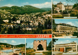 73104902 Bad Laasphe Stadtblick Schloss Wittgenstein Kneipp Sanatorium Schwimmba - Bad Laasphe