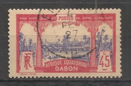 GABON - 1910-18 - N°YT. 60 - Libreville 45c Carmin Et Violet - Oblitéré / Used - Used Stamps