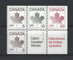 Canada 1982 Definitives Strip From Booklet  Y.T. 792/794 ** - Ongebruikt