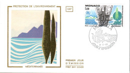MONACO  FDC 1977 PROTECTION ENVIRONNEMENT - FDC