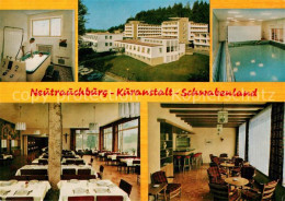 73104839 Neutrauchburg Kurklinik Schwabenland Hallenbad Speisesaal Bar Neutrauch - Autres & Non Classés