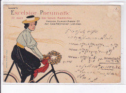 PUBLICITE : Pneus Pour Cycles Excelsior Pneumatic - état - Publicité