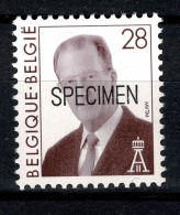 Belgique 2661 Albert II Specimen école Postale Année 1996 Rare - Usati