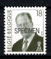 Belgique 2698 Albert II Specimen école Postale Année 1997 Rare - Gebruikt