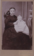 LUXEMBOURG 1890/1900 - Photo Originale CDV Portrait D'une Femme Avec Son Bébé Par Le Photographe Ch.Brandebourg Fils - Antiche (ante 1900)