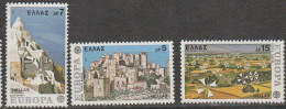 Grece N° 1242 à 1244 ** Europa 1977 Paysages - Unused Stamps