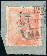 Madrid - Perforado - Edi O 928 - Fragmento "BHA" Grande - Used Stamps
