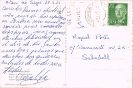 55044. Postal ARTESA De SEGRE (Lerida) 1965. Vista De Andorra SISPONY Y El ANYOS - Briefe U. Dokumente