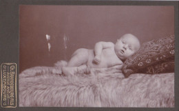 LUXEMBOURG 1890/1900 - Photo Originale CDV Portrait D'un Bébé Nu Par Le Photographe Ch.Brandebourg Fils - Antiche (ante 1900)