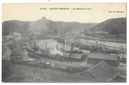 Cpa. 22 SAINT BRIEUC - Le Bassin à Flot (Train, Bateaux)   N° 4285  Ed. E. Hamonic - Saint-Brieuc