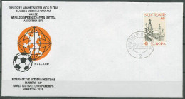 Netherlands 1978 Football Soccer World Cup Commemorative Cover, Arrival Of The Dutch Team - 1978 – Argentina