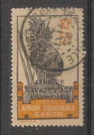 GABON - 1924-27 - N°YT. 91 - Guerrier 5c Jaune-orange - Oblitéré / Used - Oblitérés