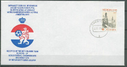 Netherlands 1978 Football Soccer World Cup Commemorative Cover, Reception Of The Dutch Team - 1978 – Argentina
