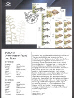 Europa – Underwater Fauna Fish And Flora 2024 Estonia Stamps Presemtation Card (ger) Mi 1105-6 - Estland
