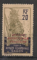 GABON - 1924-27 - N°YT. 95 - Guerrier 20c Gris Et Violet - Oblitéré / Used - Gebraucht