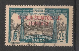 GABON - 1924-27 - N°YT. 96 - Libreville 25c Vert-bleu - Oblitéré / Used - Usados