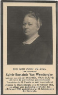 DP. SYLVIE VAN WYNSBERGHE - VAN SLUYS ° BLANKENBERGHE 1875 - + 1930 - Religion & Esotérisme