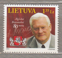 LITHUANIA 2012 Famous People President  MNH(**) Mi 1112 #Lt856 - Lithuania