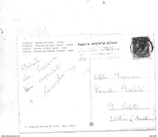 1960  CARTOLINA CON ANNULLO PADOVA + TARGHETTA FIERA DI PADOVA - 1946-60: Poststempel