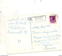 1971  CARTOLINA CON ANNULLO  FOGGIA   + TARGHETTA  RISPARMIO POSTALE - 1961-70: Poststempel