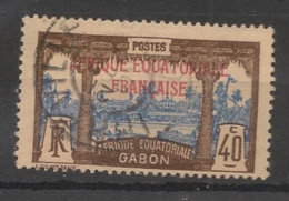 GABON - 1924-27 - N°YT. 100 - Libreville 40c Brun Et Bleu - Oblitéré / Used - Usati