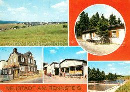 73103551 Neustadt Rennsteig Panorama Waldbaude FDGB Erholungsheim Freibad Neusta - Altri & Non Classificati