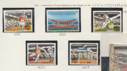 Grece N° 1553 à 1557 ** Championnat D'Europe Athletisme En Salle - Unused Stamps