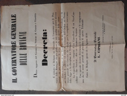 1859 BOLOGNA  DECRETA UN TRIBUNALE DI CASSAZIONE - Manifesti