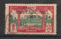 GABON - 1924-27 - N°YT. 103 - Libreville 50c Rouge Et Vert - Oblitéré / Used - Usados