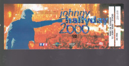 Ticket D'entrée Johnny Halliday Au Parc De Sceau (Hauts De Seine) 15 Juin 2000 - Tickets D'entrée