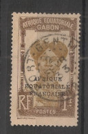 GABON - 1924-27 - N°YT. 105 - Femme Bantou 1f Brun - Oblitéré / Used - Usati