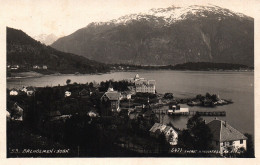 Postcard Real Photo Norway Balholmen Sogn Lake And Mountain - Norwegen