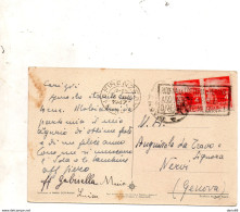 1947  CARTOLINA CON ANNULLO  FIRENZE     + TARGHETTA - 1946-60: Poststempel